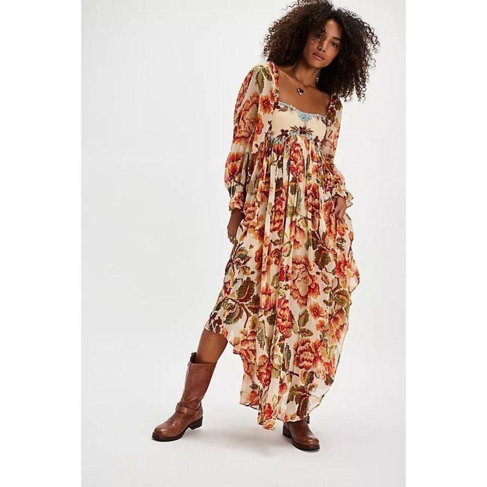 Free People Timeless Tapestry Maxi Dress